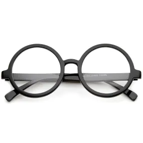 Retro Round Spectacles Clear Lens Glasses