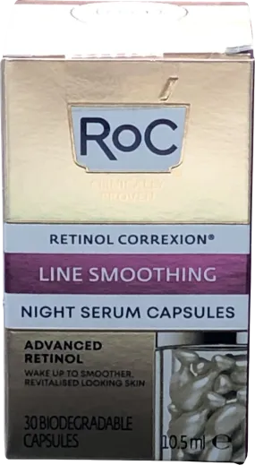 roc Retinol Correxion Line Smoothing Night Serum Capsules X 30 30 capsules