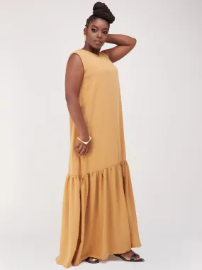 Safari Ayana Sleeveless Maxi Dress - Taupe