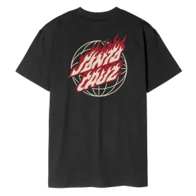 Santa Cruz - Global Flame Dot T-shirt - Black