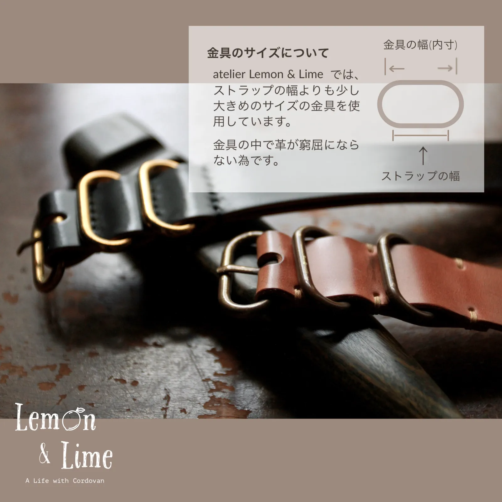 Shell Watch Strap (ZULU type)【Horween】シェルコードバンの時計ベルト (ZULUタイプ)