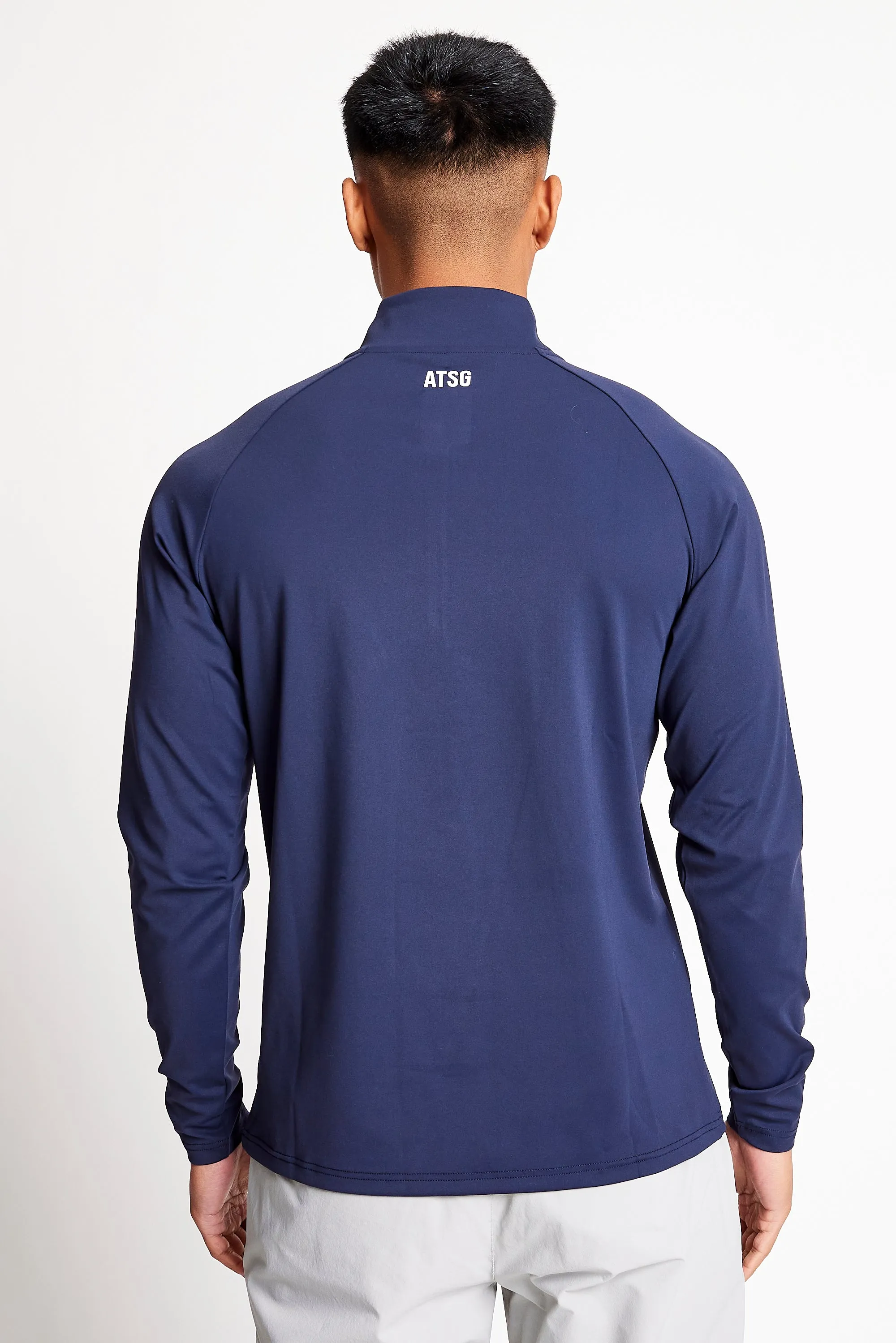 Slim Fit 1/4 Zip Top - Ace Navy