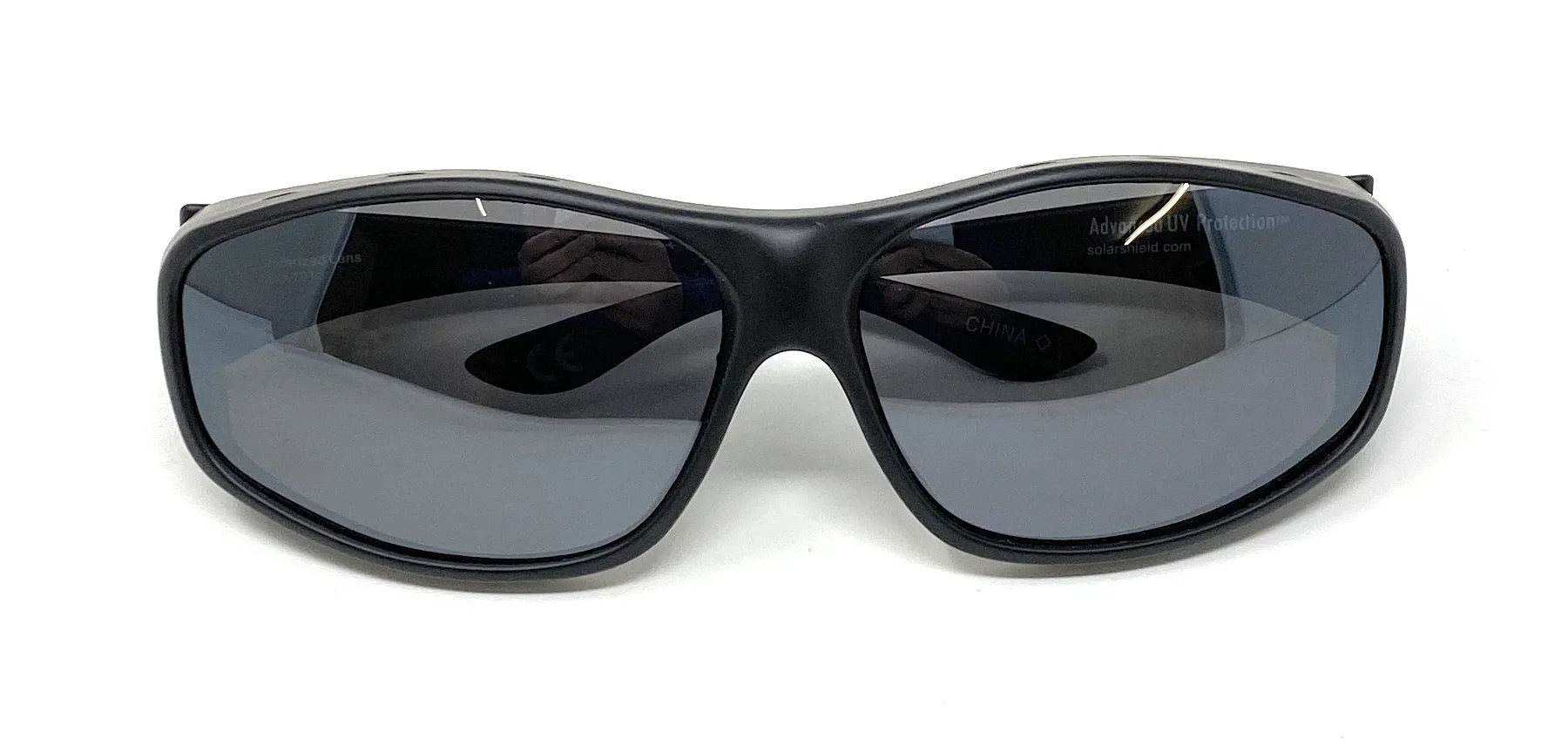 Sunglasses - Polarised Optical Covers for Over Spectacles - BLACK Wraparound Lenses 576