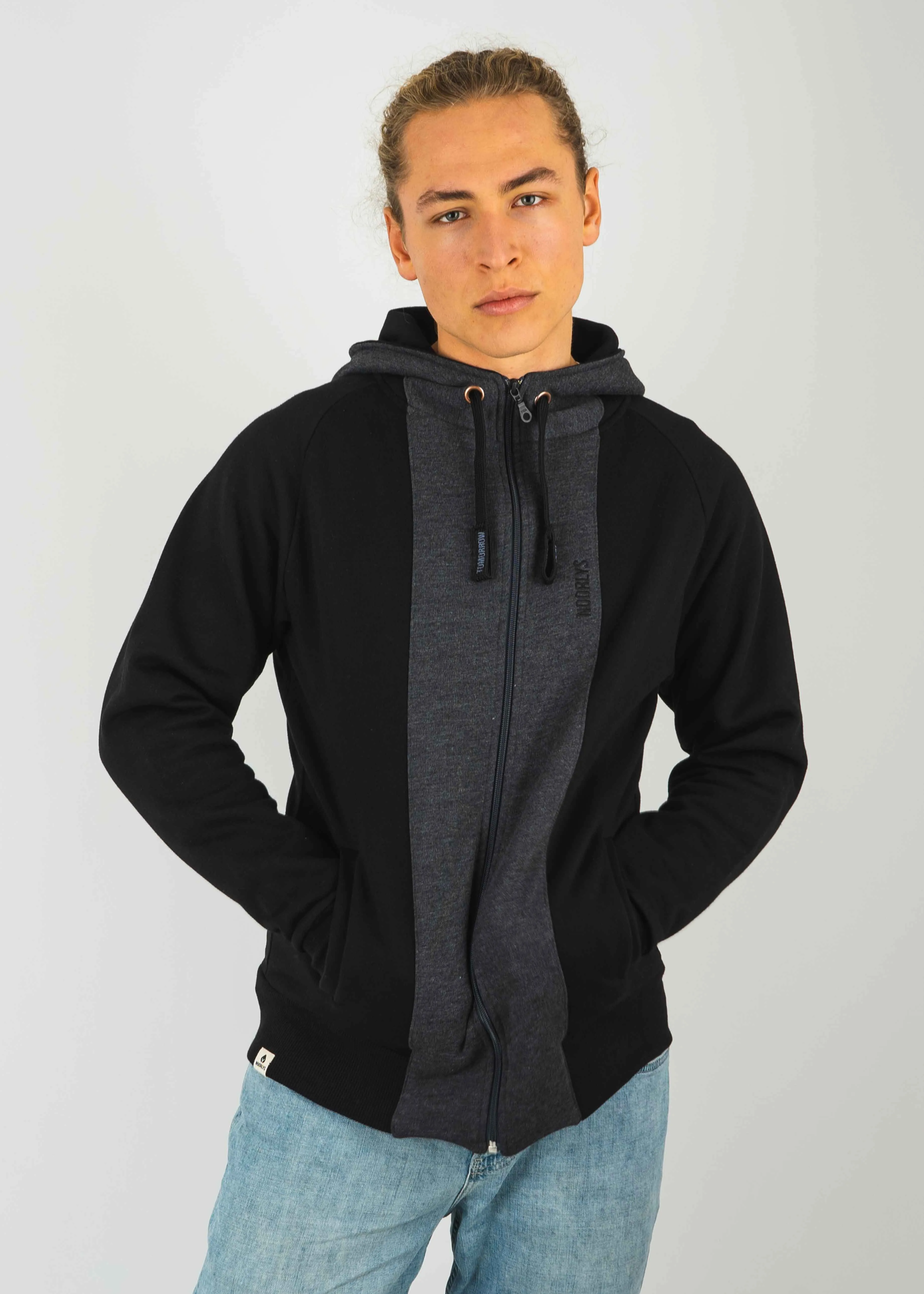 Sweatjacke STRIPPEN Black