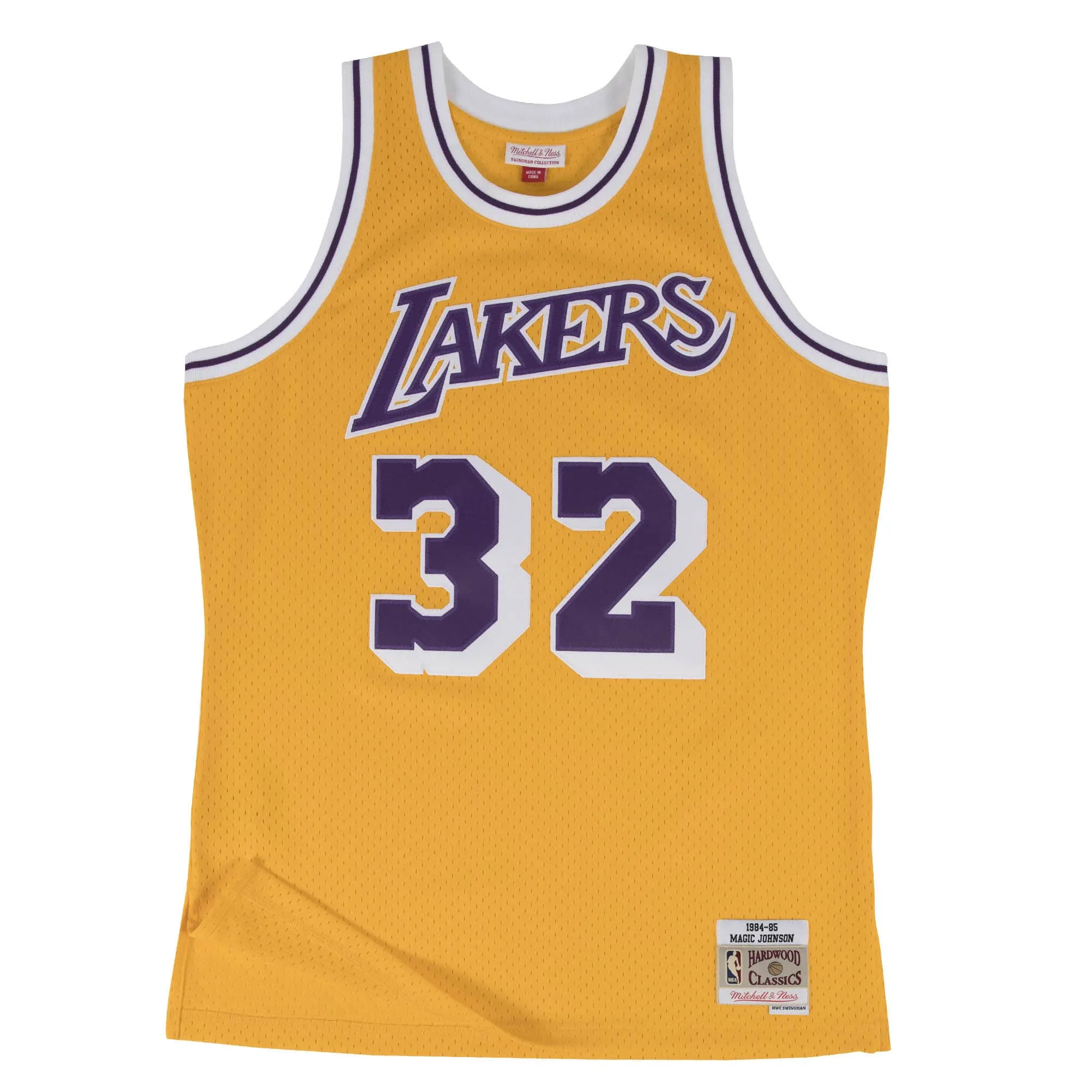 SWINGMAN JERSEY LOS ANGELES LAKERS MAGIC JOHNSON - GOLD YELLLOW