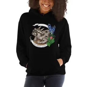 Texas Horned Toad Lizard Banner Hoodie, Cute Lizard Reptile Pullover