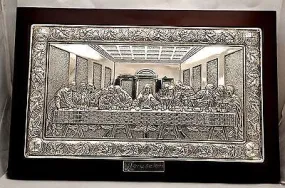 The Last Supper In Silver plate 925 From Holy Land.