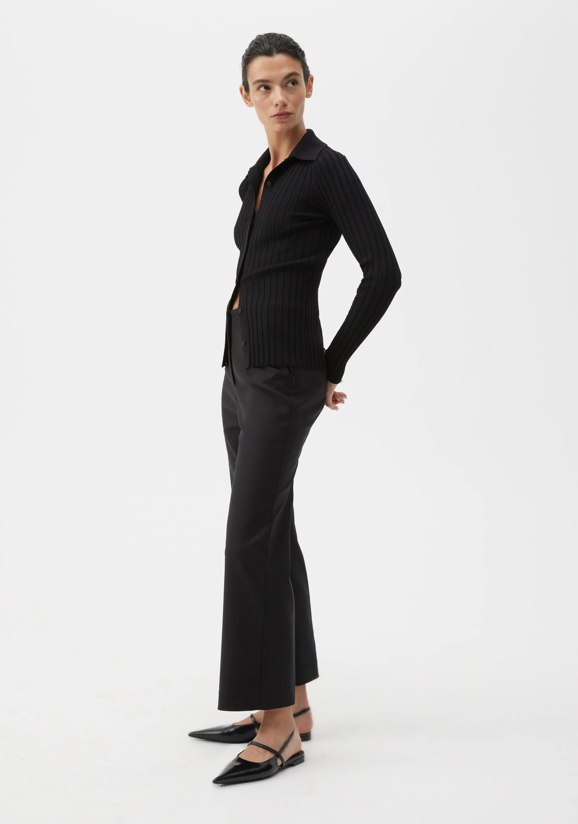 Vaucluse Crop Trouser_Black