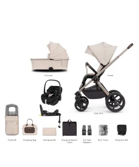 Venicci 3 in 1 Tinum UPLINE Pebble 360 PRO Travel System - Stone Beige