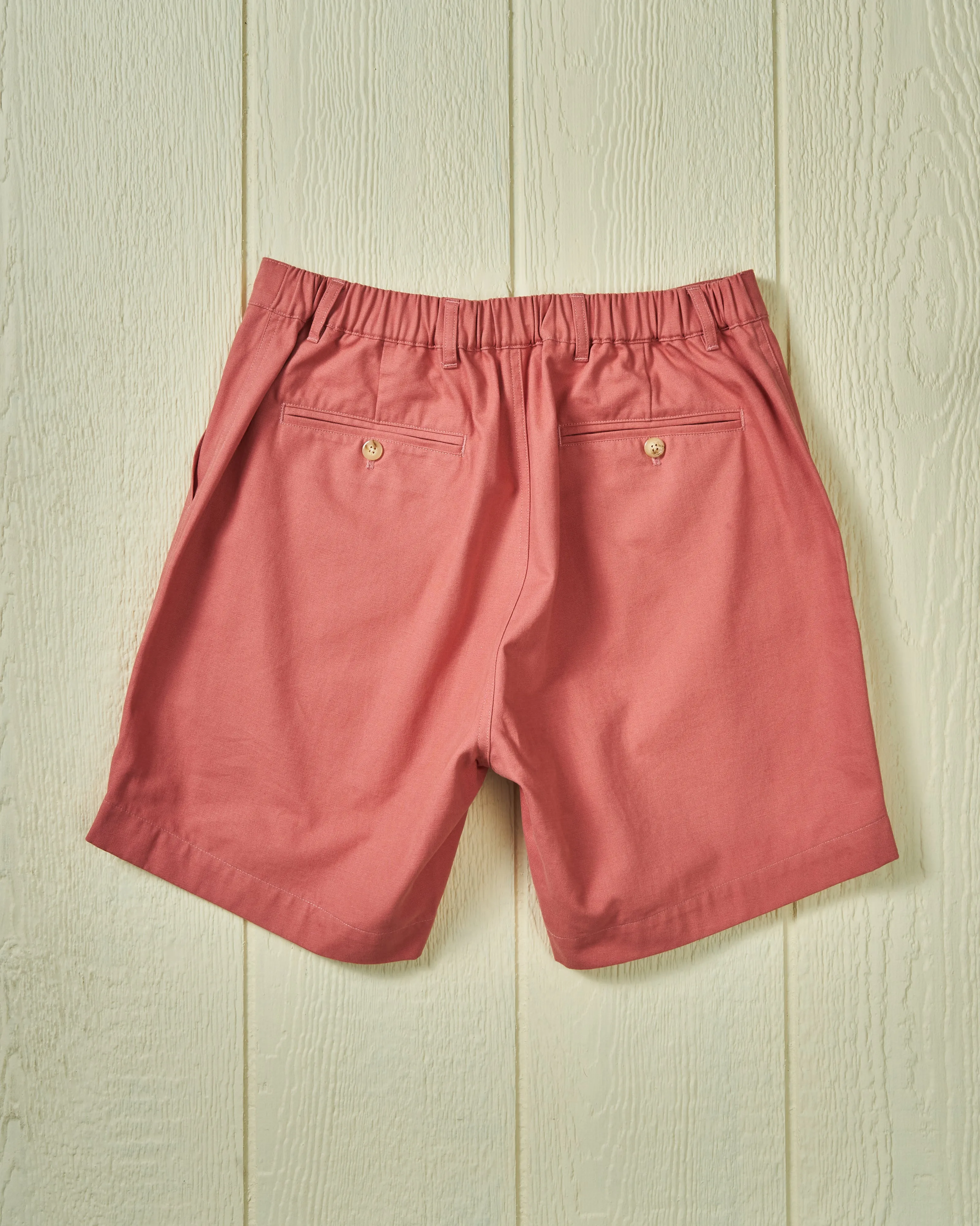 Ventura Short in Nautical Red Canvas