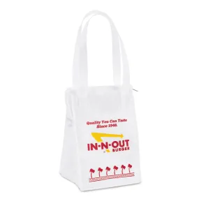 WHITE LUNCH TOTE