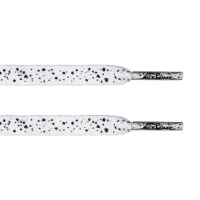 White/Black Speckled Flat Lace