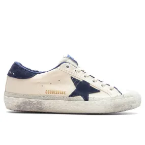 Women's Super Star Suede Star - Cream/Blue