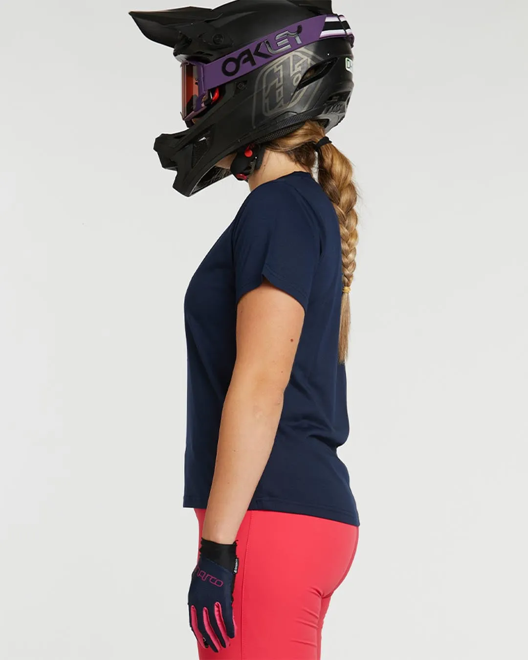 Womens Tech Tee | Neon Navy