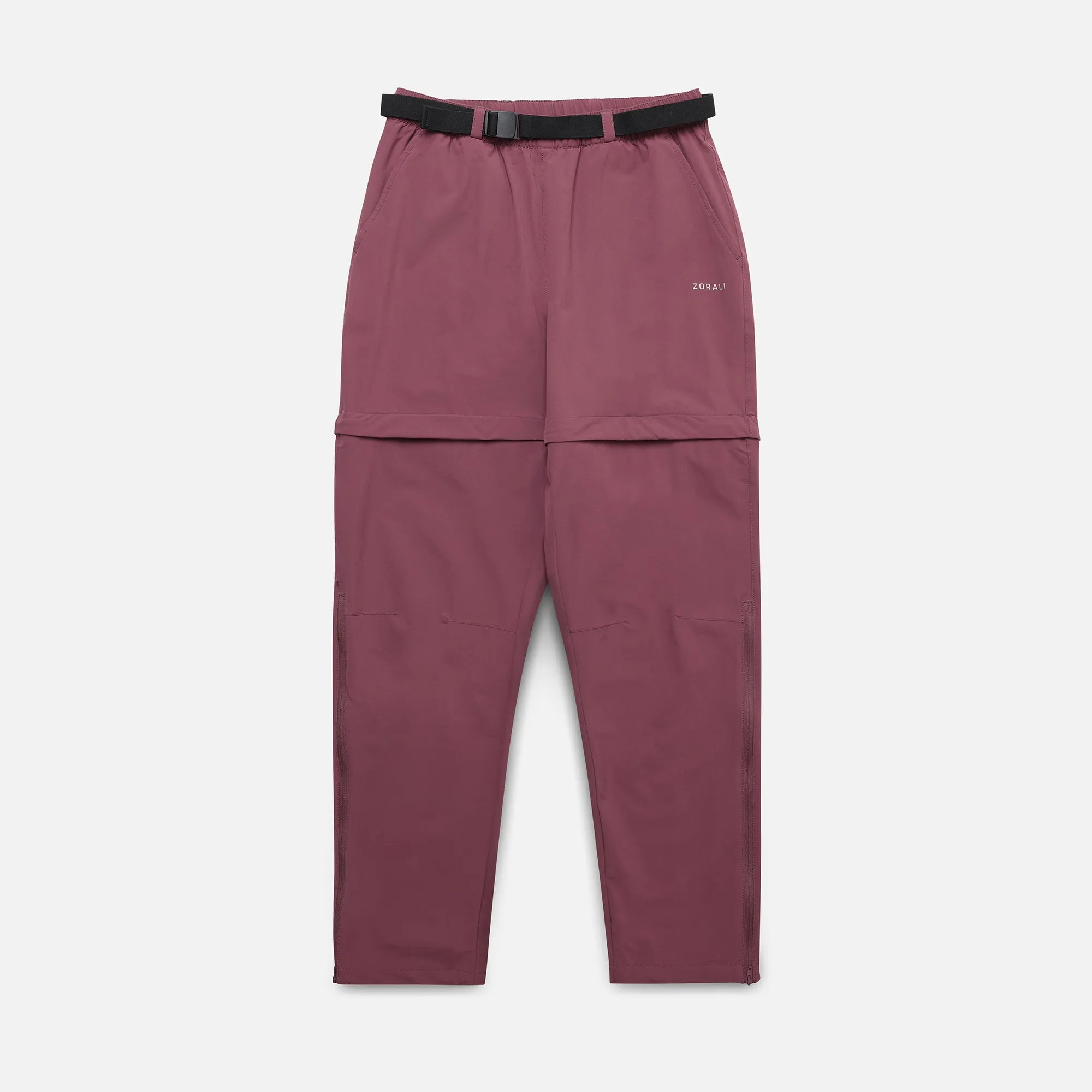 Womens Zip Off Pants Berry